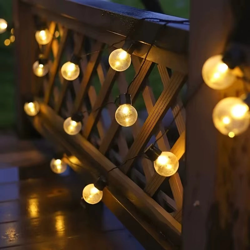 1PC Solar Transparent Ball String Lights,Outdoor Decoration Light Lamps,Hanging Lights for Garden,Yard,Patio,Balcony,Camping