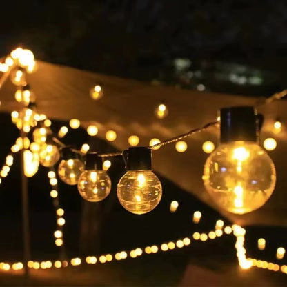 Solar Transparent Ball String Lights,Outdoor Decoration Light