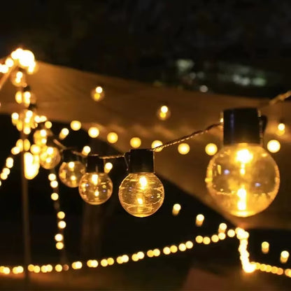 1PC Solar Transparent Ball String Lights,Outdoor Decoration Light Lamps,Hanging Lights for Garden,Yard,Patio,Balcony,Camping
