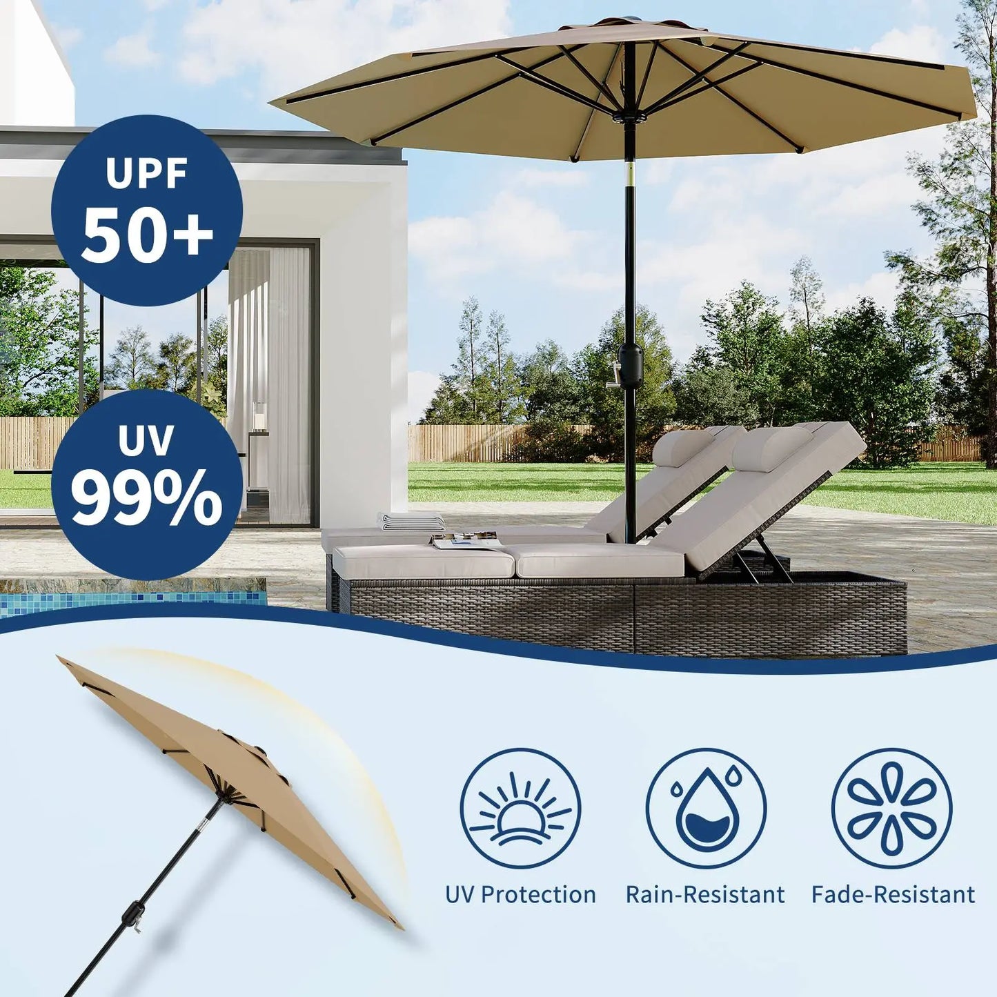Outdoor Patio Market Umbrella