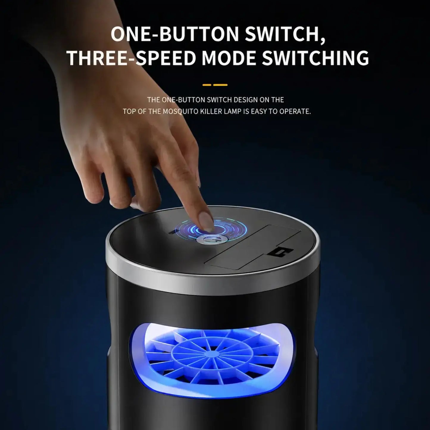Indoor Insect Trap with UV Light – Quiet Catcher for Mosquitoes, Gnats & Fruit Flies