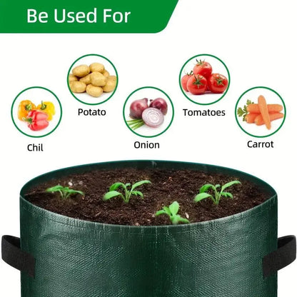 5-Pack Potato Planting Bags, 7/10 Gallon with Lid and Handle, Plant Containers for Potatoes, Flowers, Mushrooms, Tomatoes, Vegetables, Potato Grow Bag