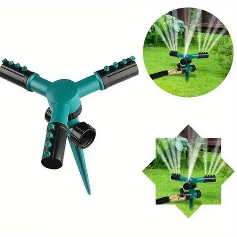 360 Degree Automatic Rotating Sprinkler for Lawn Ground Insert Drip Irrigation Watering Sprayer Garden Supplies