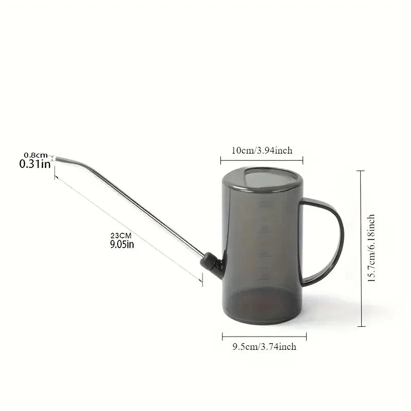 1L Long Spout Watering Can with Gardening Shovel Set, Garden Irrigation Pot for Indoor & Outdoor Plants Flowers Office