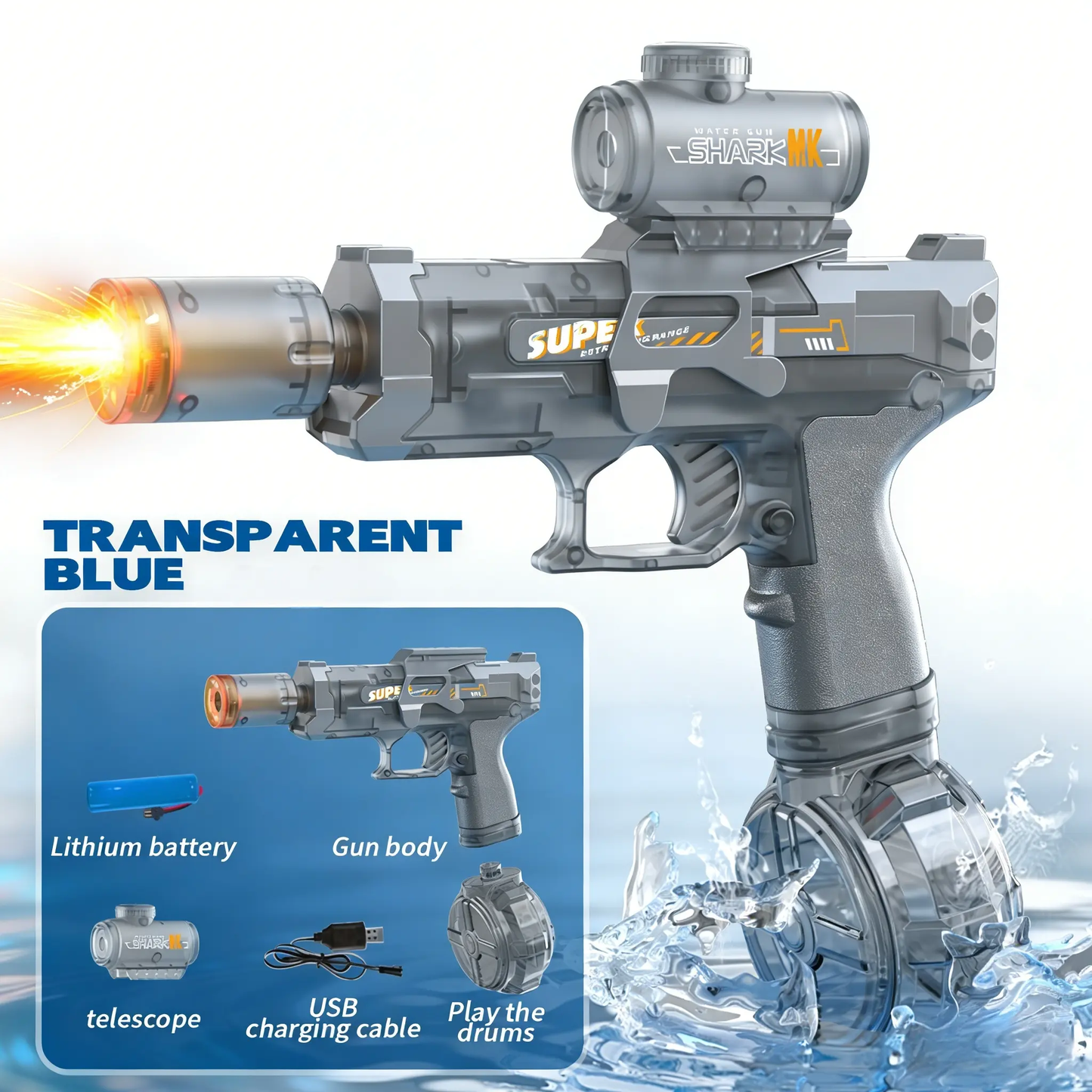 LED Electric Water Sprayer Toy