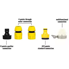6Pcs 360° Rotating Lawn Sprinkler Rotating Water Sprinkler Arm Plastic Material Multi-Angle Rotation Garden Irrigation System