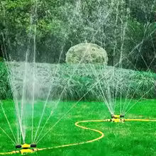 6Pcs 360° Rotating Lawn Sprinkler Rotating Water Sprinkler Arm Plastic Material Multi-Angle Rotation Garden Irrigation System
