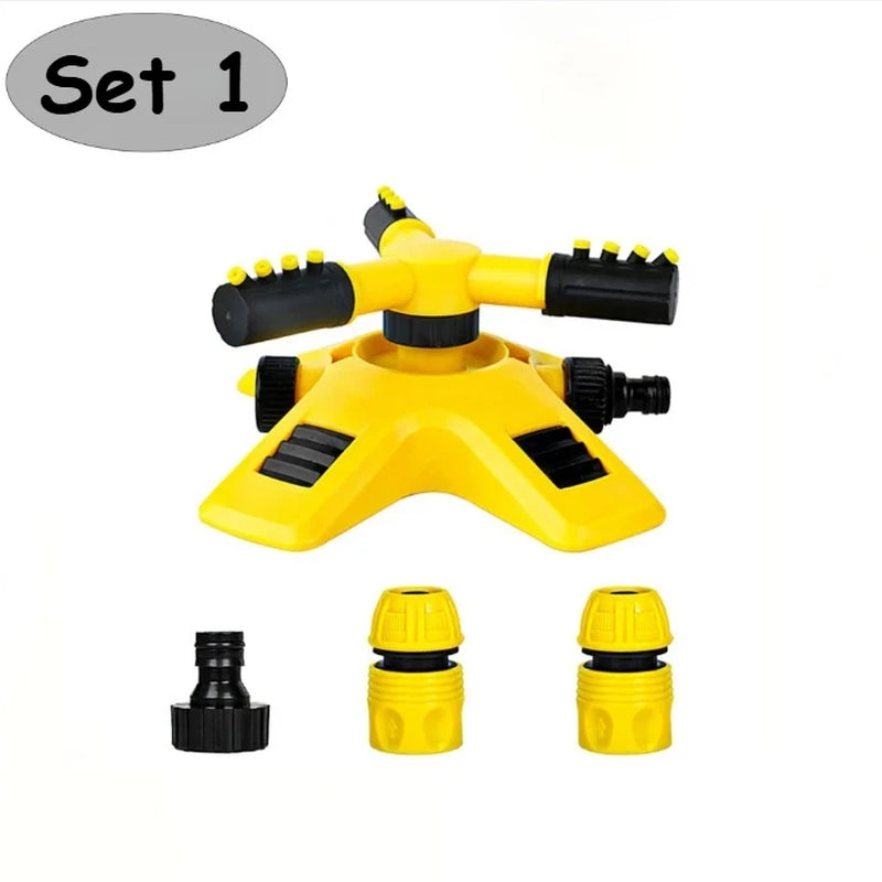 Automatic Rotating Water Sprinkler for Garden Lawn Irrigation 360 Degree Yard Coverage Sprayer Outdoor Plant Watering Tool