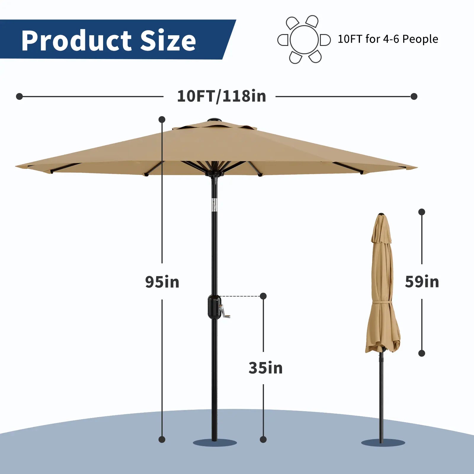 Outdoor Patio Market Umbrella
