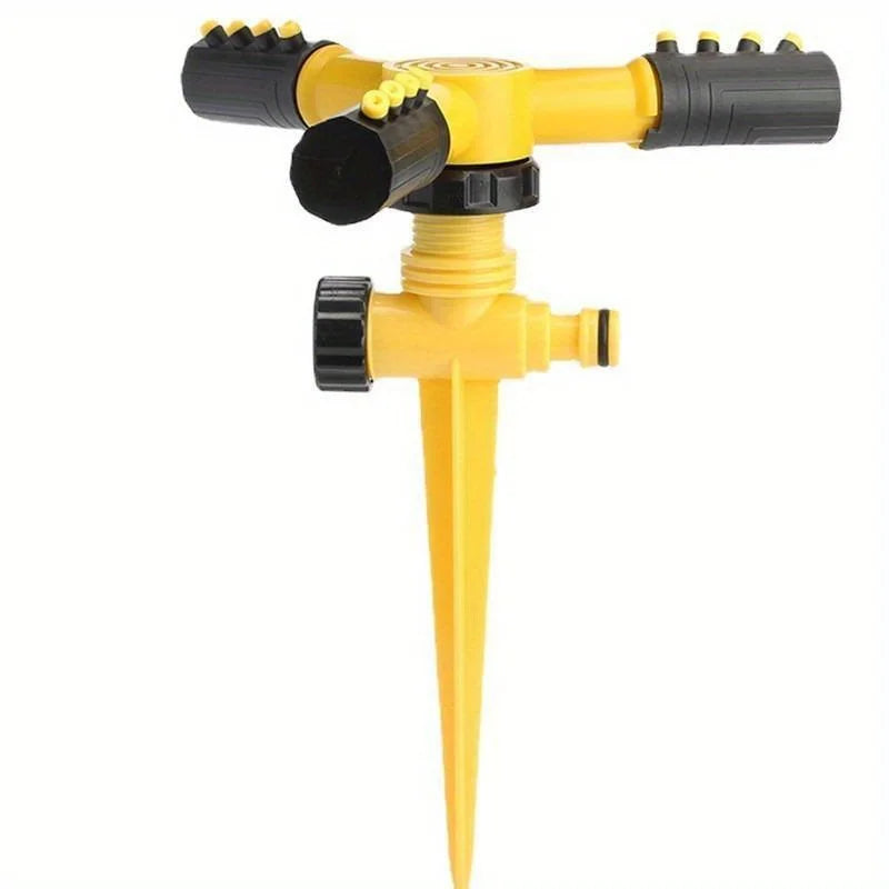 360 Degree Automatic Rotating Sprinkler for Lawn Ground Insert Drip Irrigation Watering Sprayer Garden Supplies