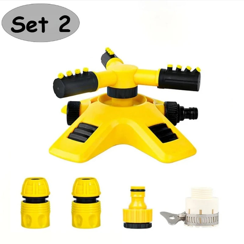 Automatic Rotating Water Sprinkler for Garden Lawn Irrigation 360 Degree Yard Coverage Sprayer Outdoor Plant Watering Tool