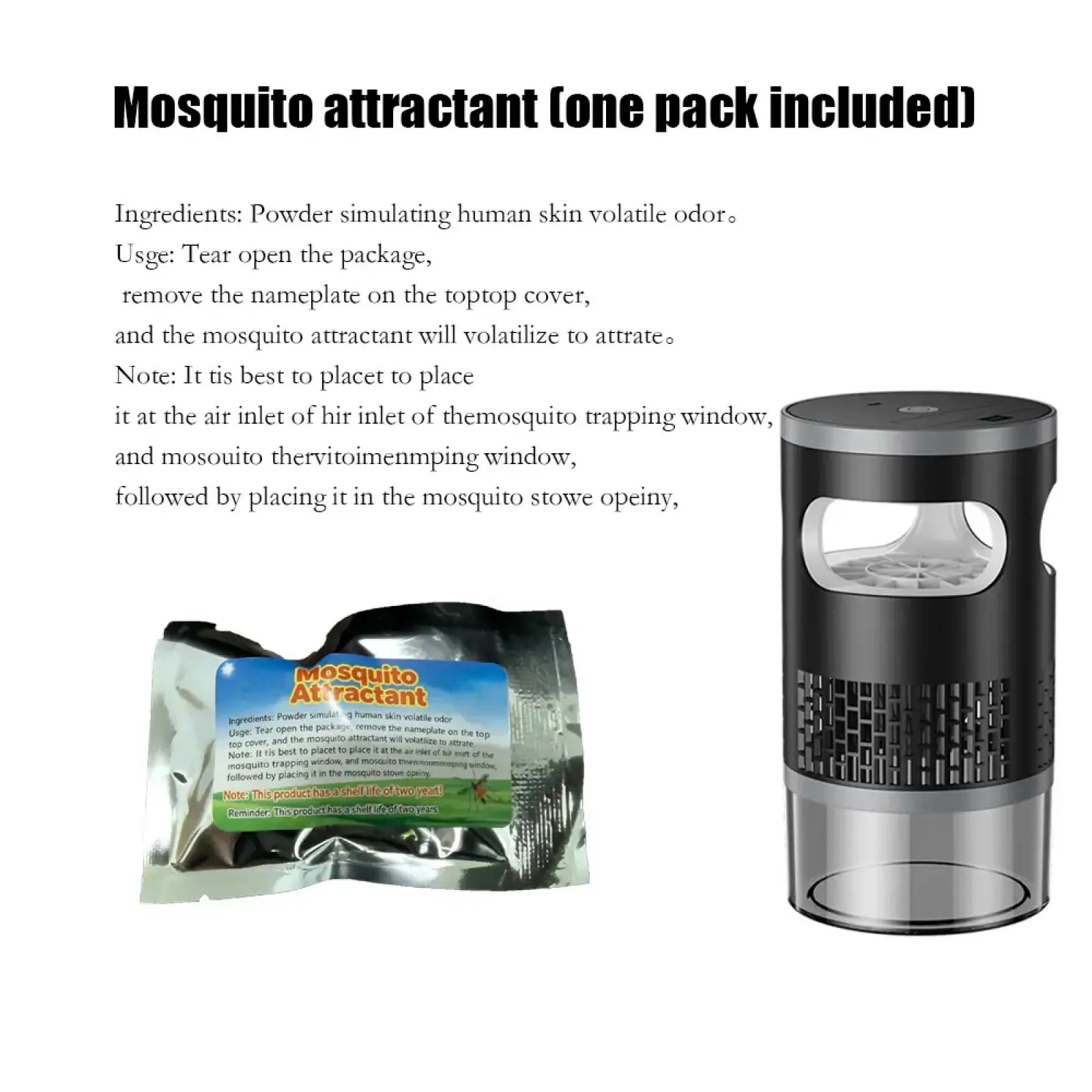 Indoor Insect Trap with UV Light – Quiet Catcher for Mosquitoes, Gnats & Fruit Flies