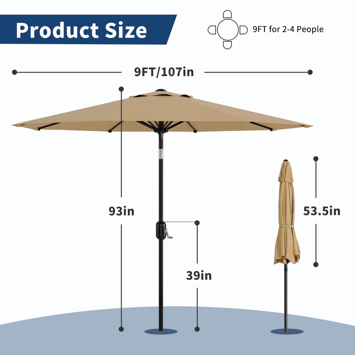 Outdoor Patio Market Umbrella